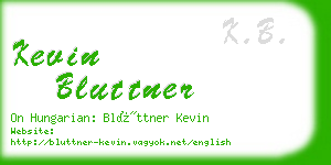 kevin bluttner business card